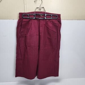 Women's Summer High Waisted Wide Leg Casual Pull-On Bermuda Shorts Size S
